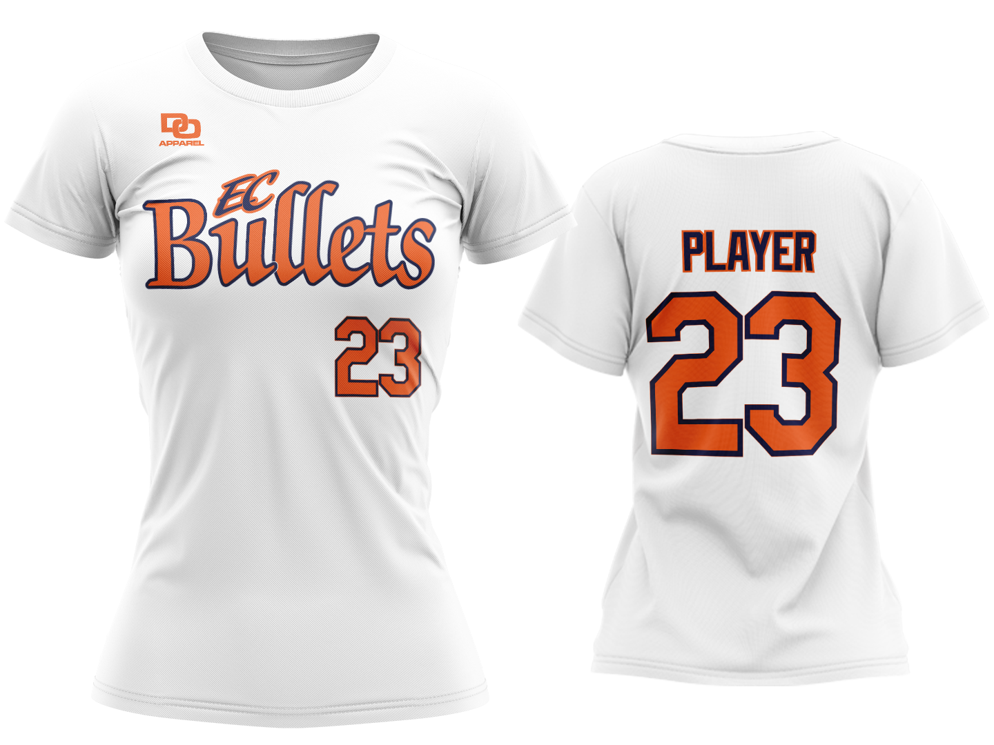 Custom Womens Crew Jersey - White Practice