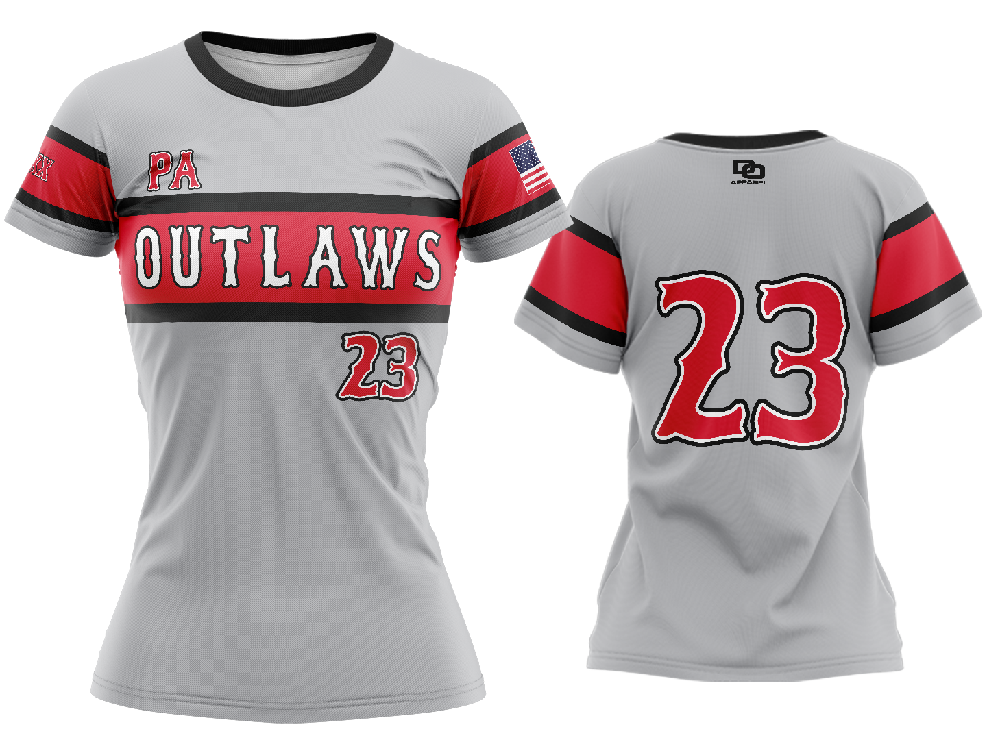 Custom Womens Crew Jersey - ChiSox Grey 1