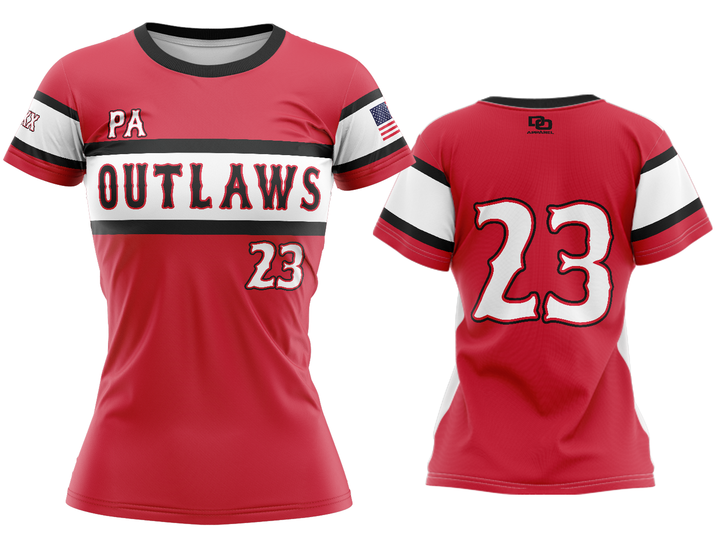 Custom Womens Crew Jersey - ChiSox Red