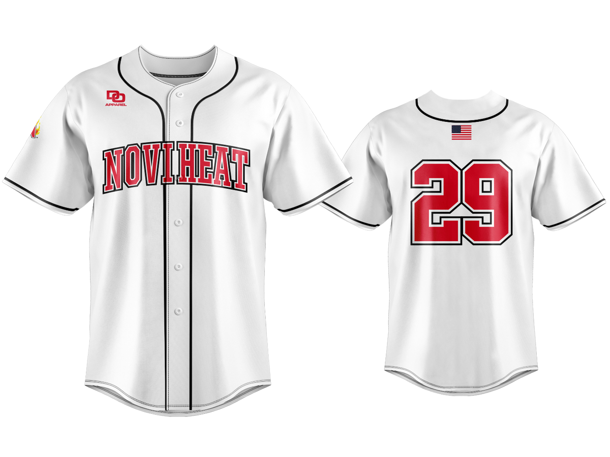 Custom Button Up Jersey - White