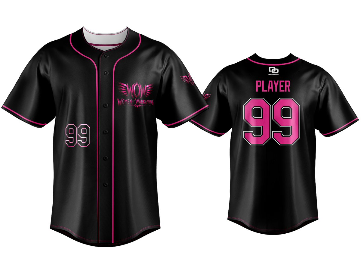 Custom Button Up Jersey - Alt Piping