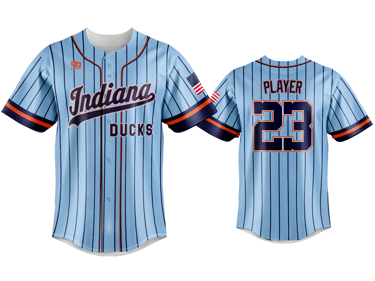 Custom Button Up Jersey - Columbia Pinny