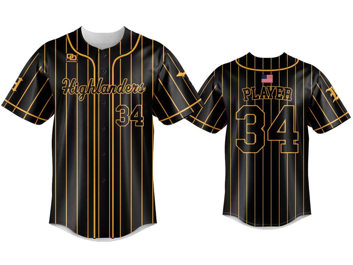 Custom Button Up Jersey - Pinstripe Match