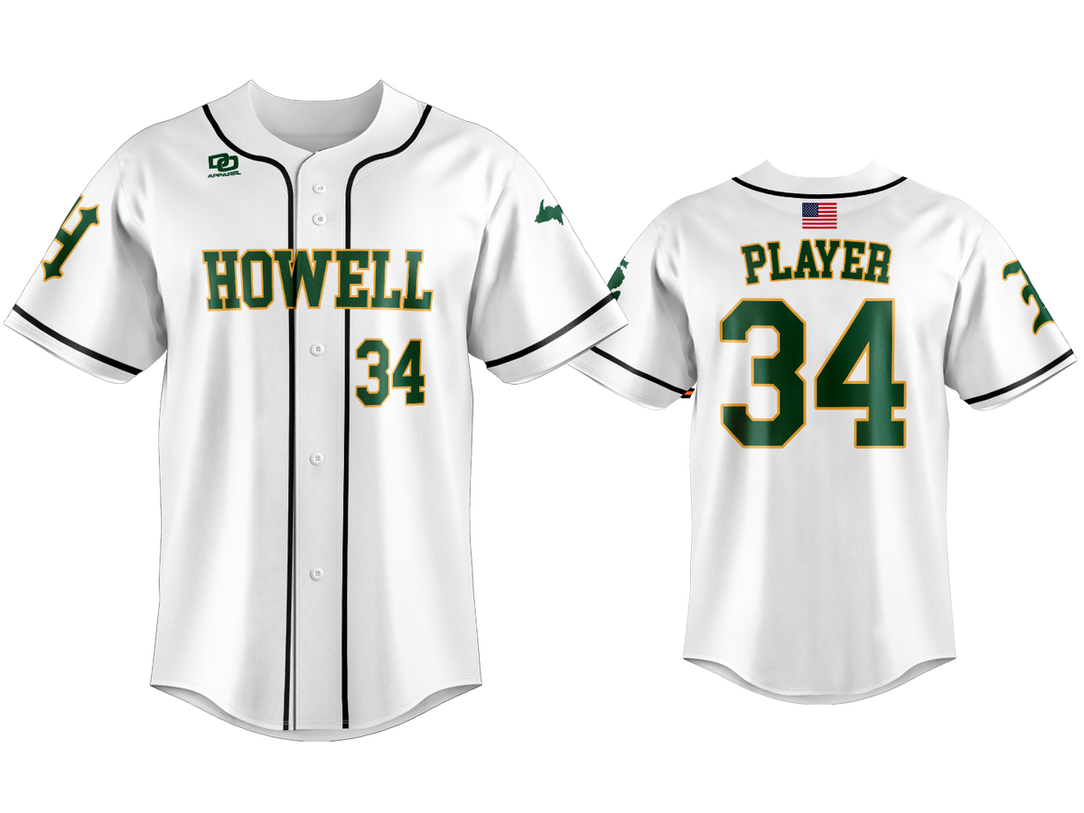 Custom Button Up Jersey - White