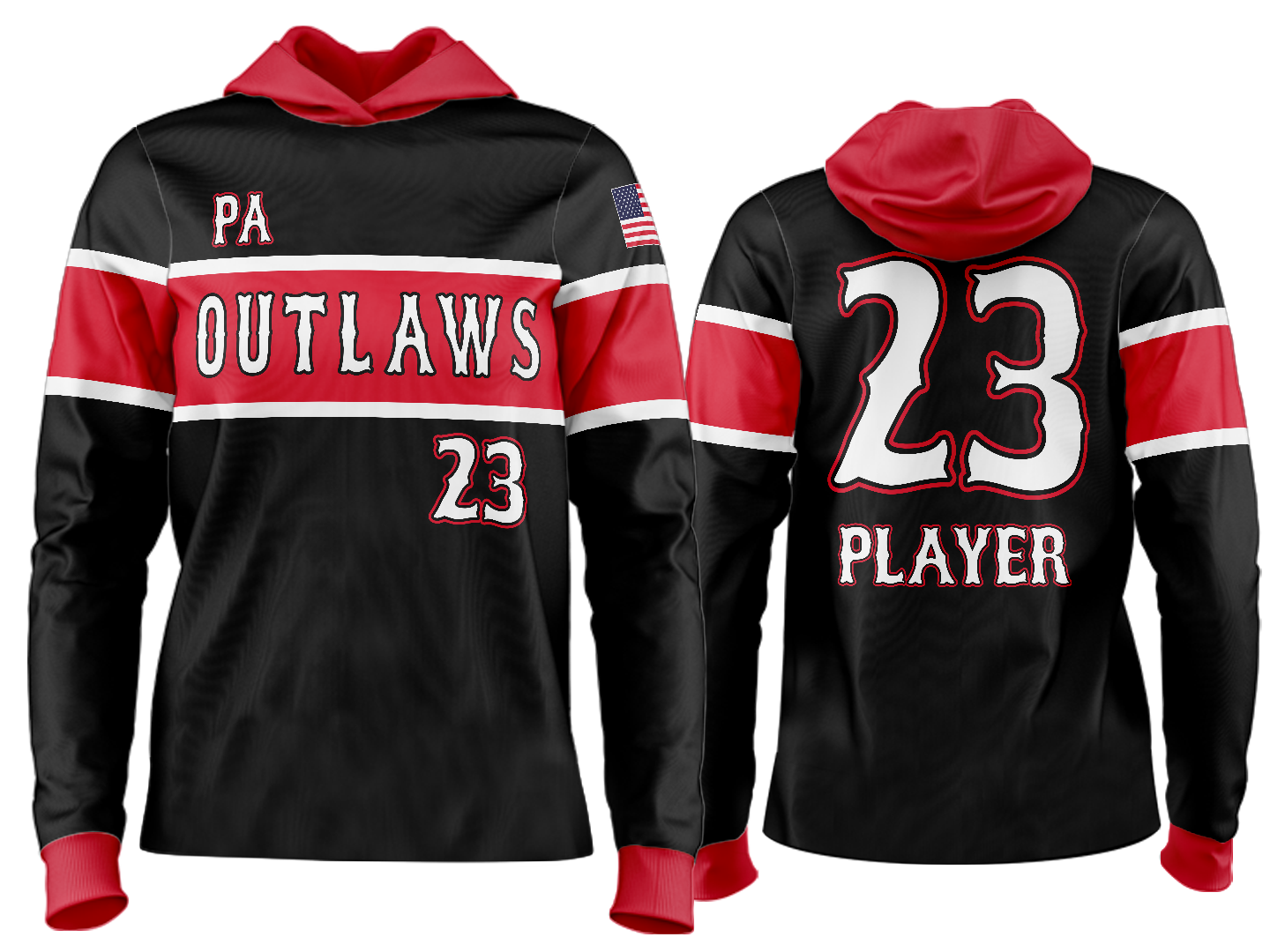 Custom Team Hoodie - ChiSox Black