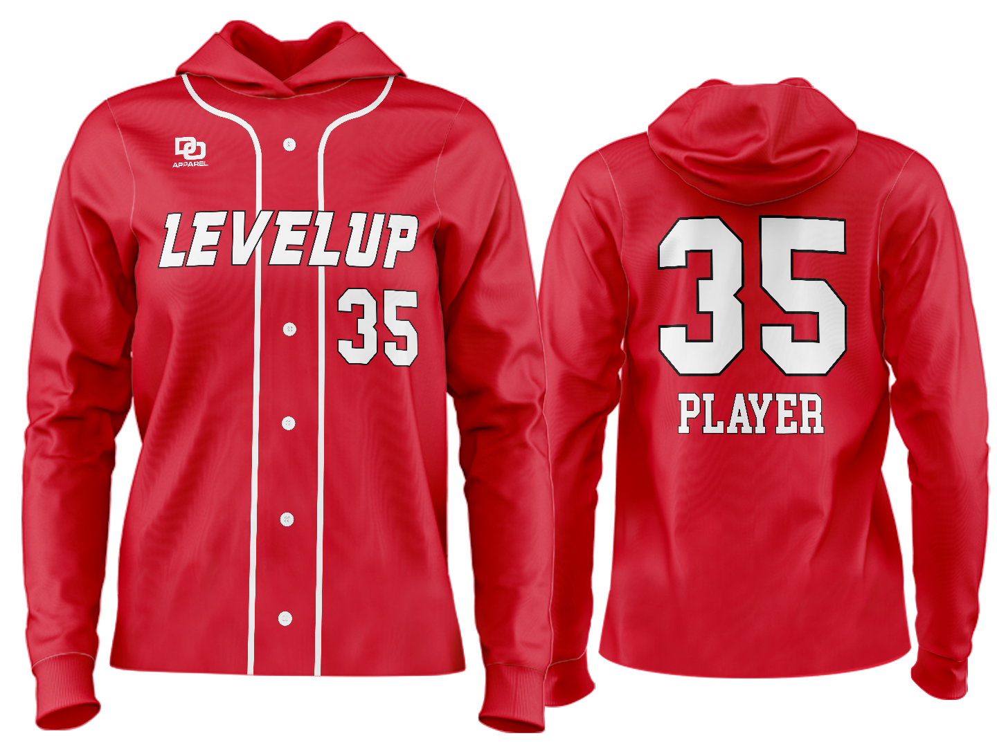 Custom Team Hoodie - Classic Red