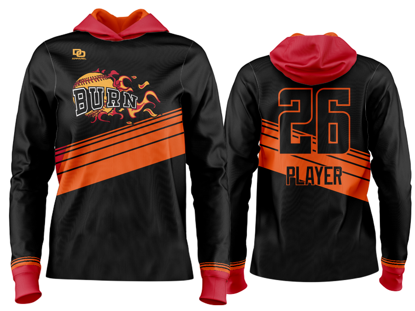 Custom Team Hoodie - Black