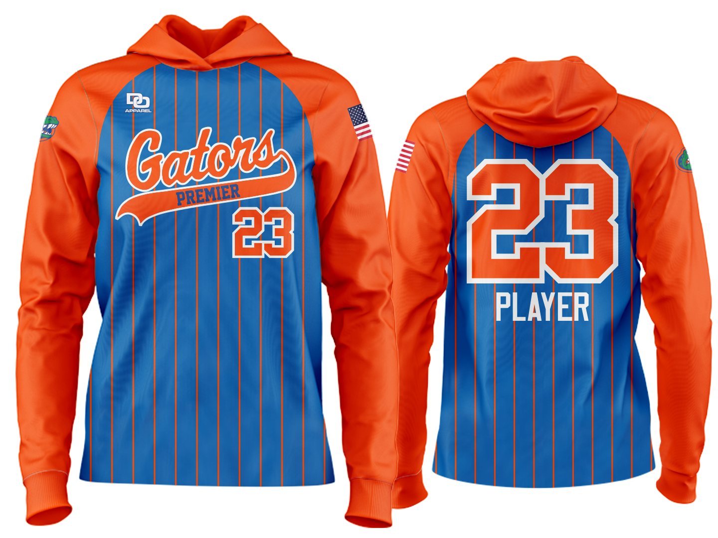 Custom Team Hoodie - Premier Pinstripe