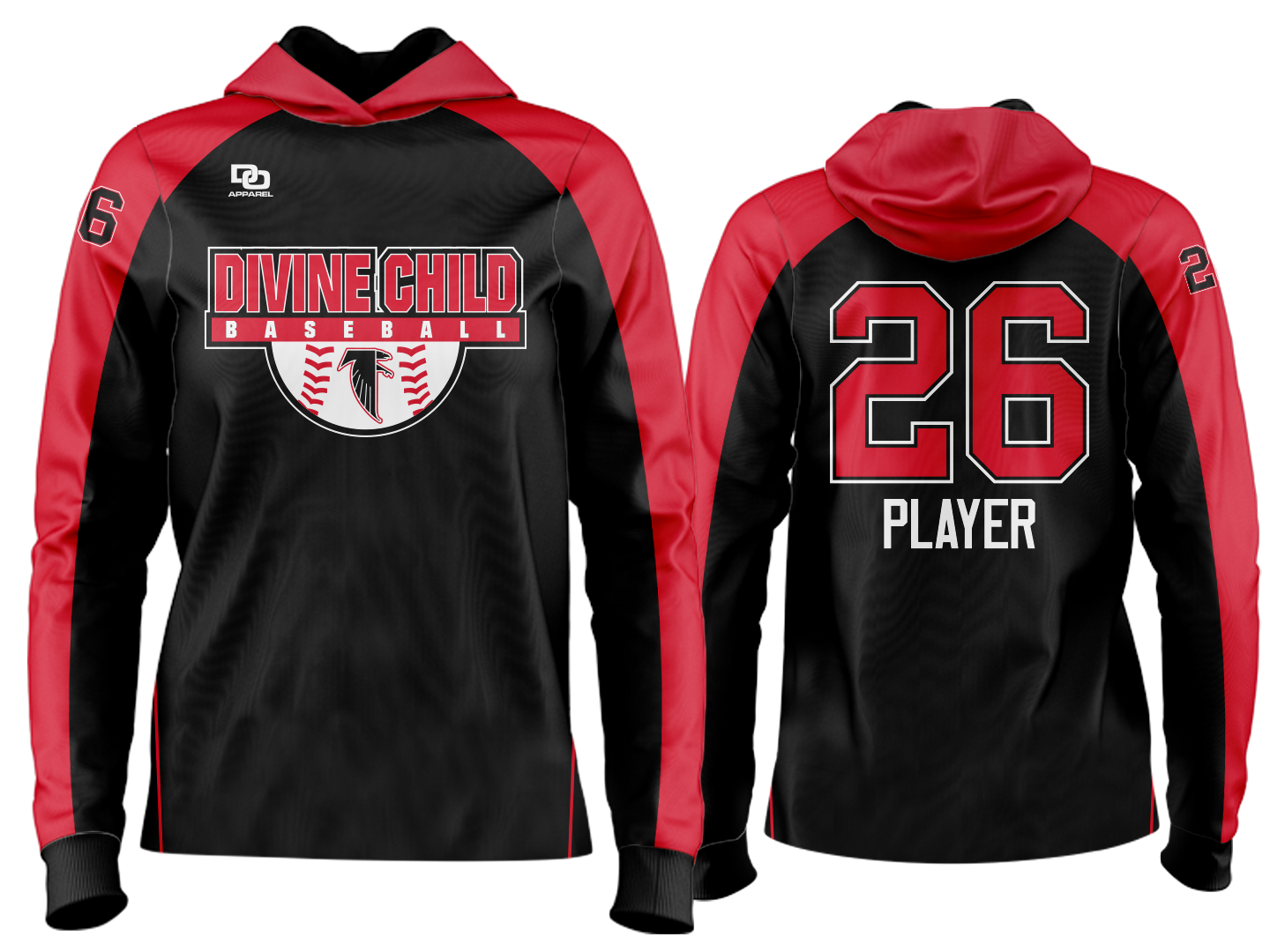 Custom Team Hoodie - Black