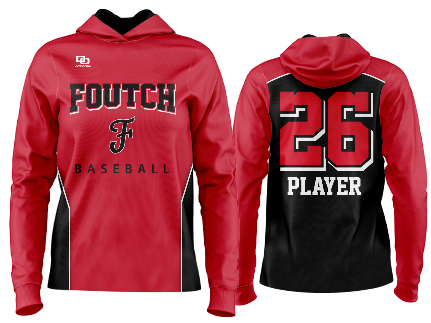 Custom Team Hoodie - Red