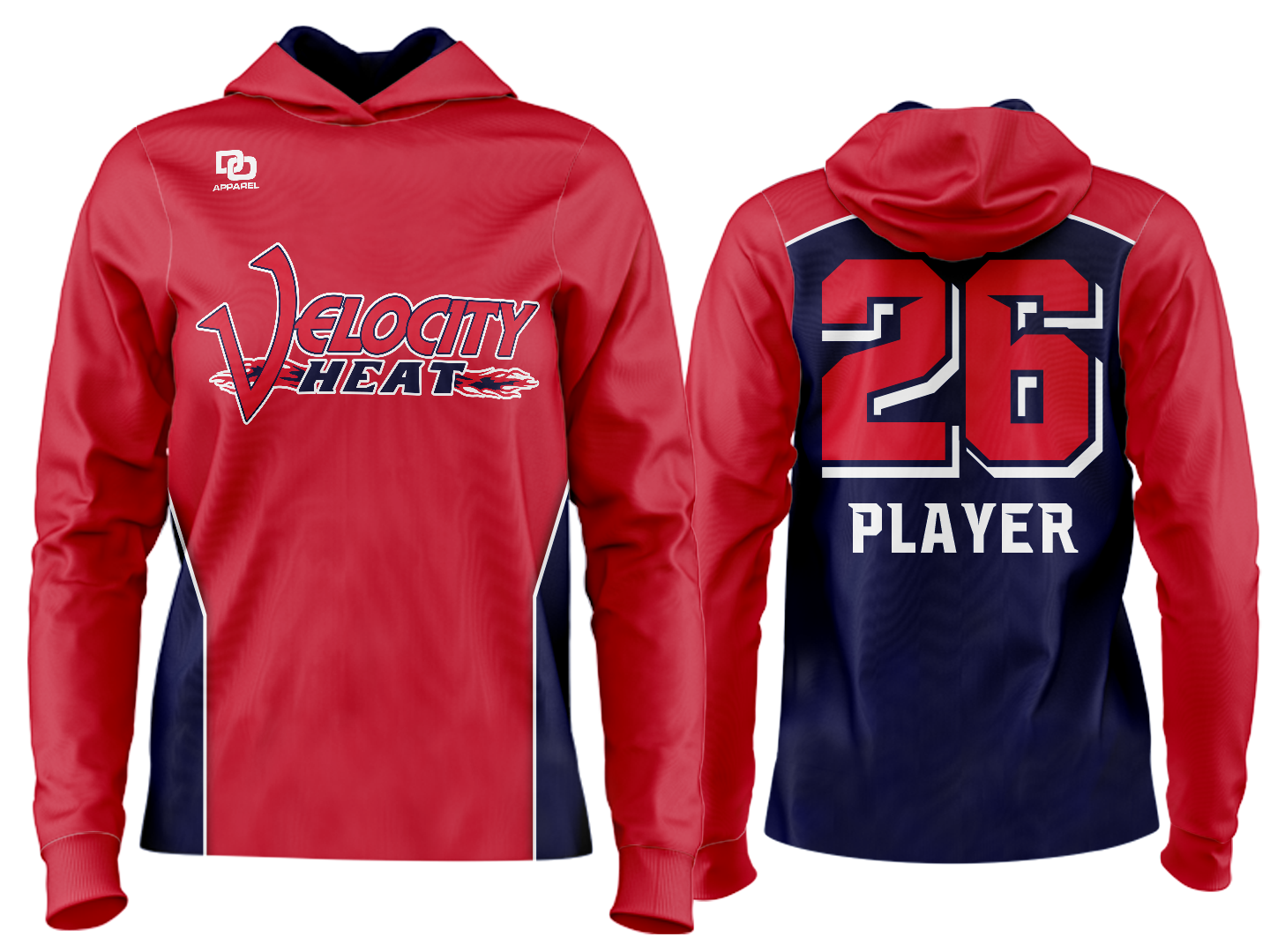 Custom Team Hoodie - Red