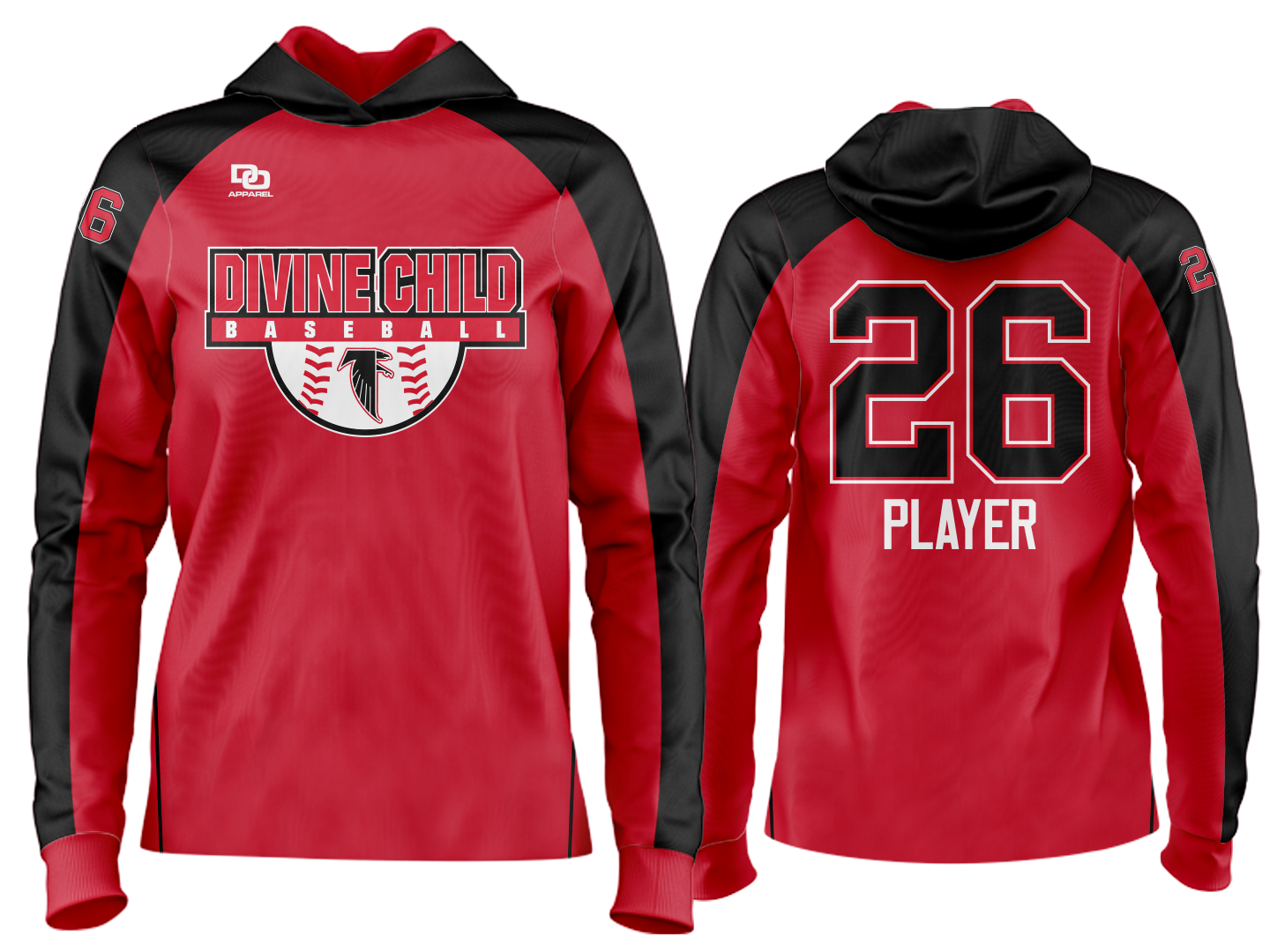 Custom Team Hoodie - Red