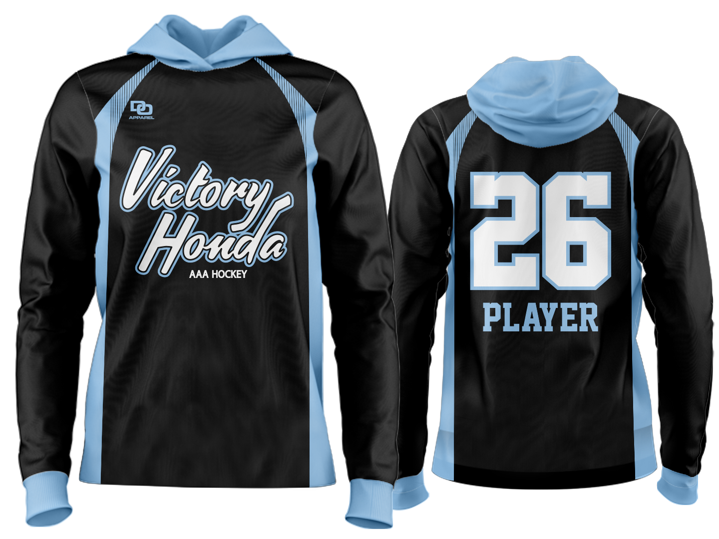 Custom Team Hoodie - Black