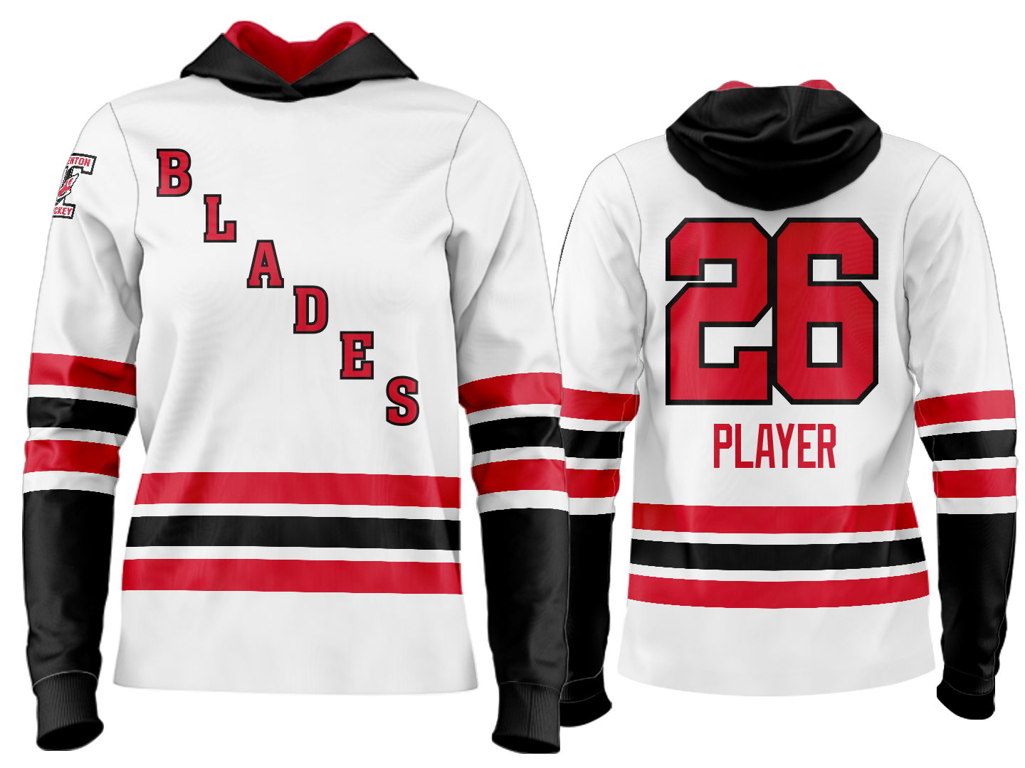 Custom Team Hoodie - White