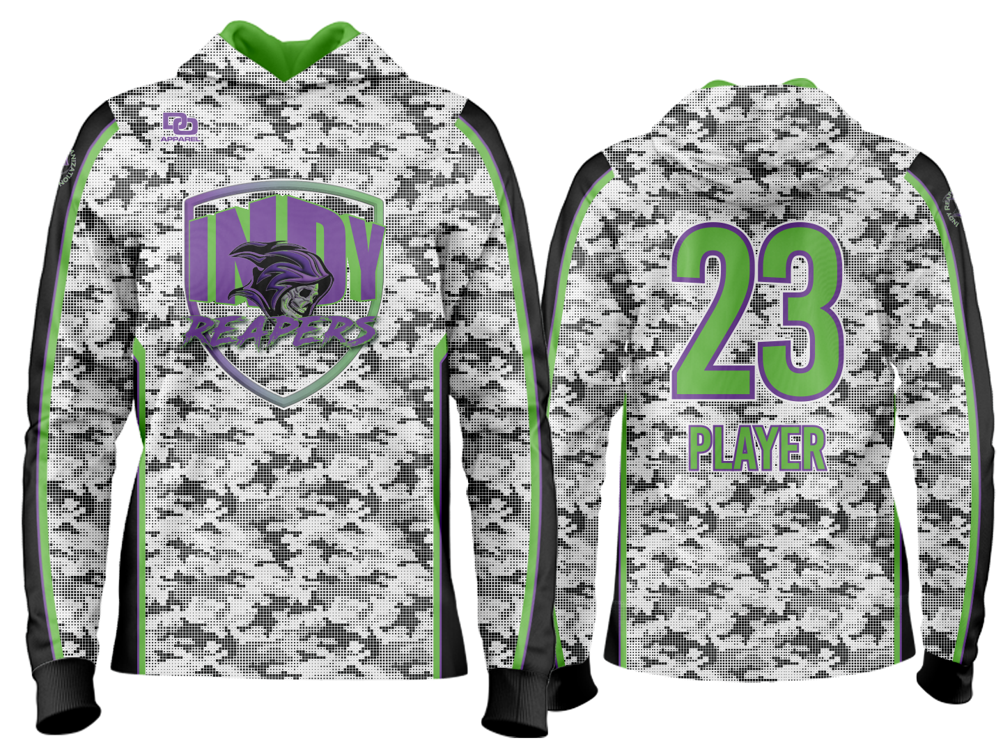 Custom Team Hoodie - White Camo