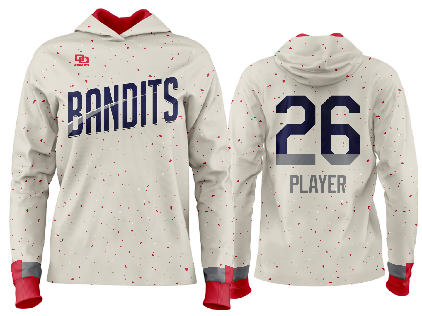 Custom Team Hoodie - Ivory
