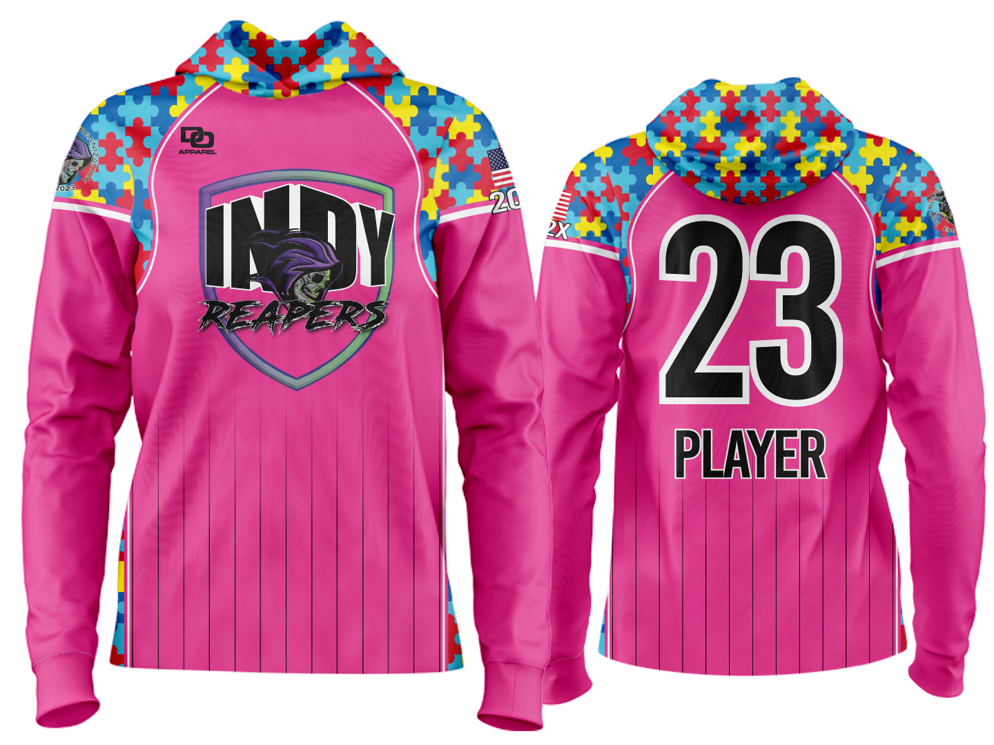 Custom Team Hoodie - Pink