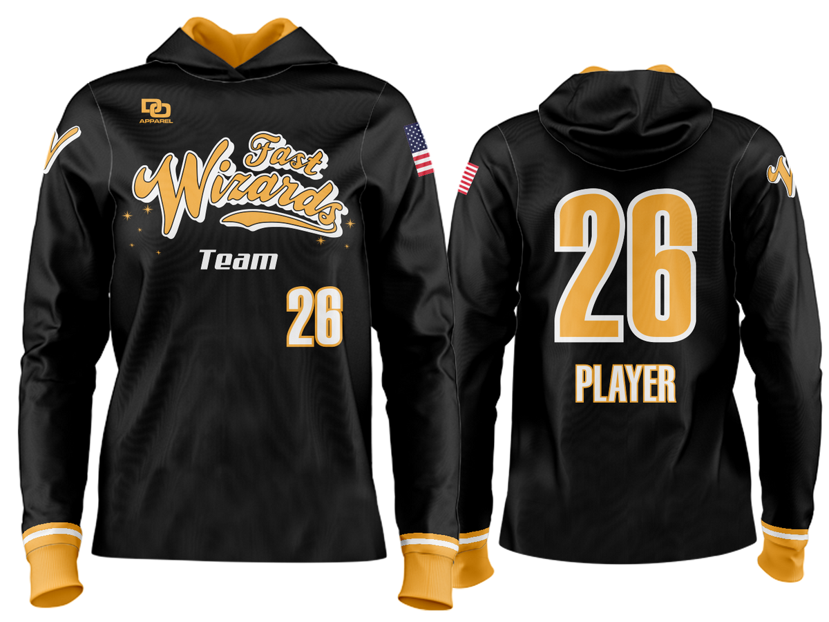 Custom Team Hoodie - Black/Gold