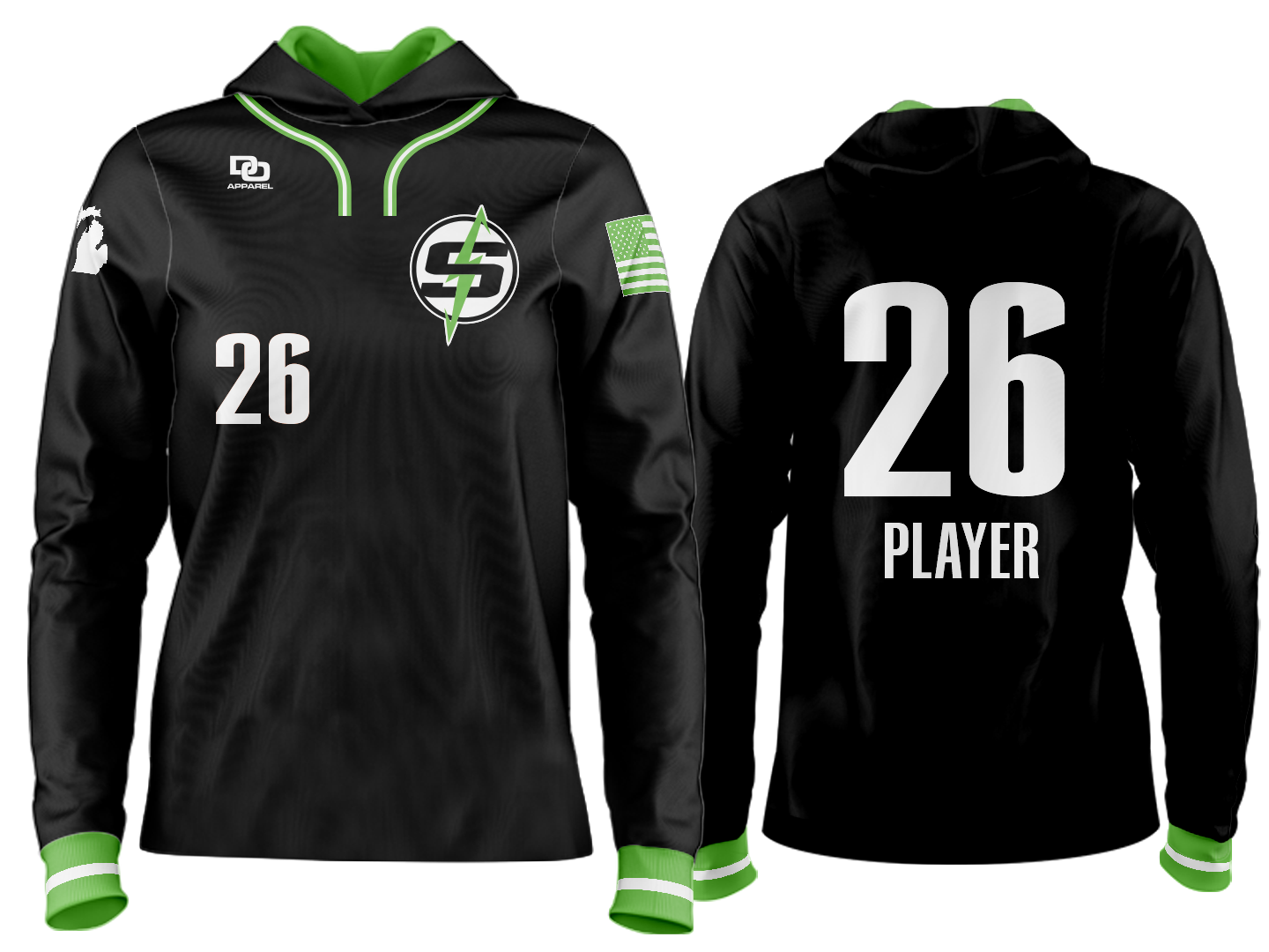 Custom Team Hoodie - Black