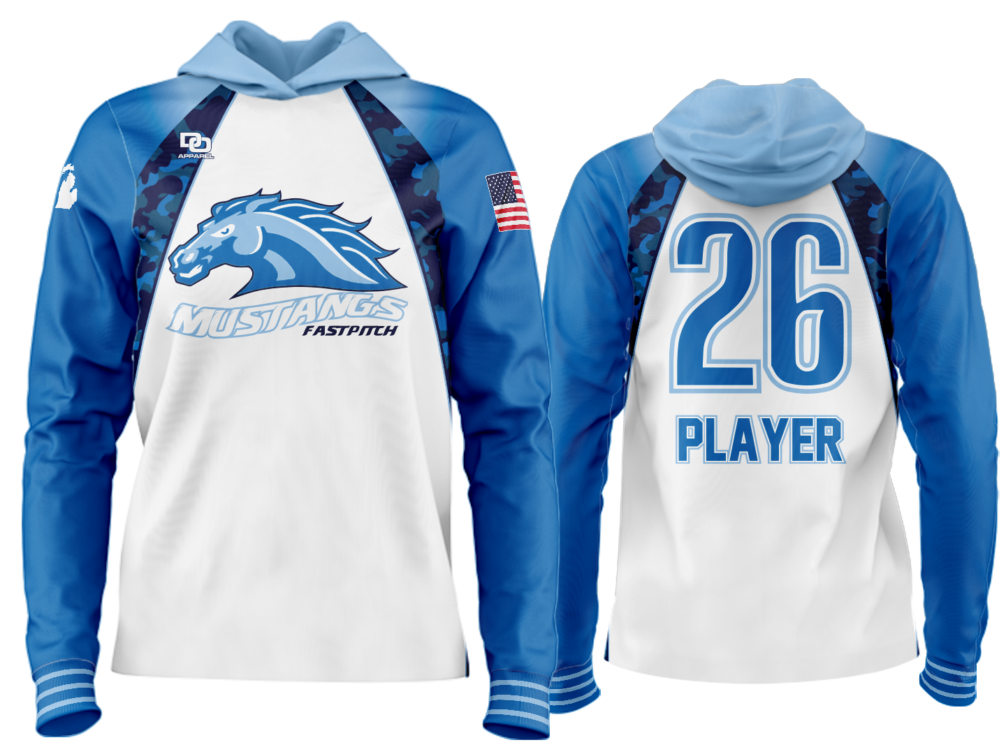 Custom Team Hoodie - Camo