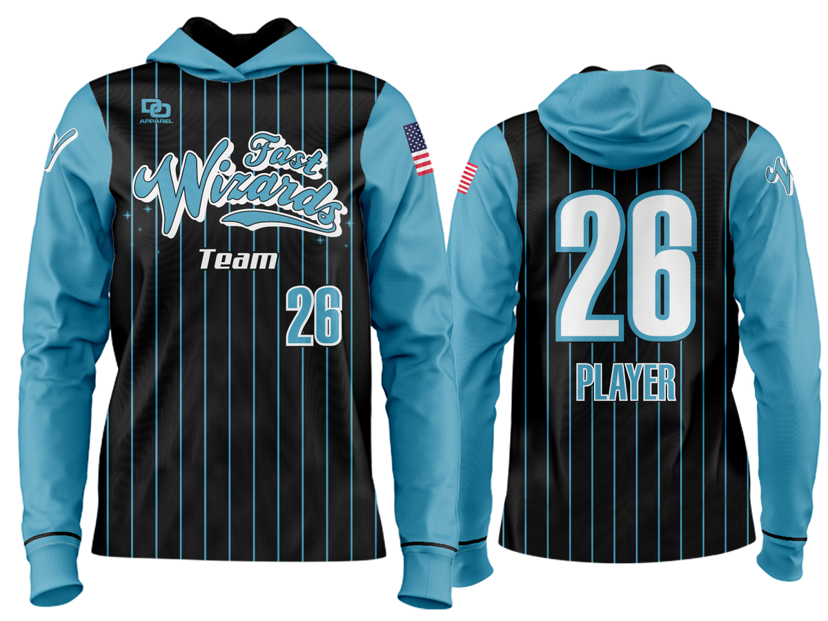 Custom Team Hoodie - Columbia Pinstripe
