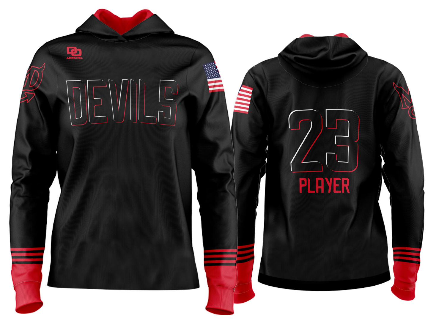 Custom Team Hoodie - Black