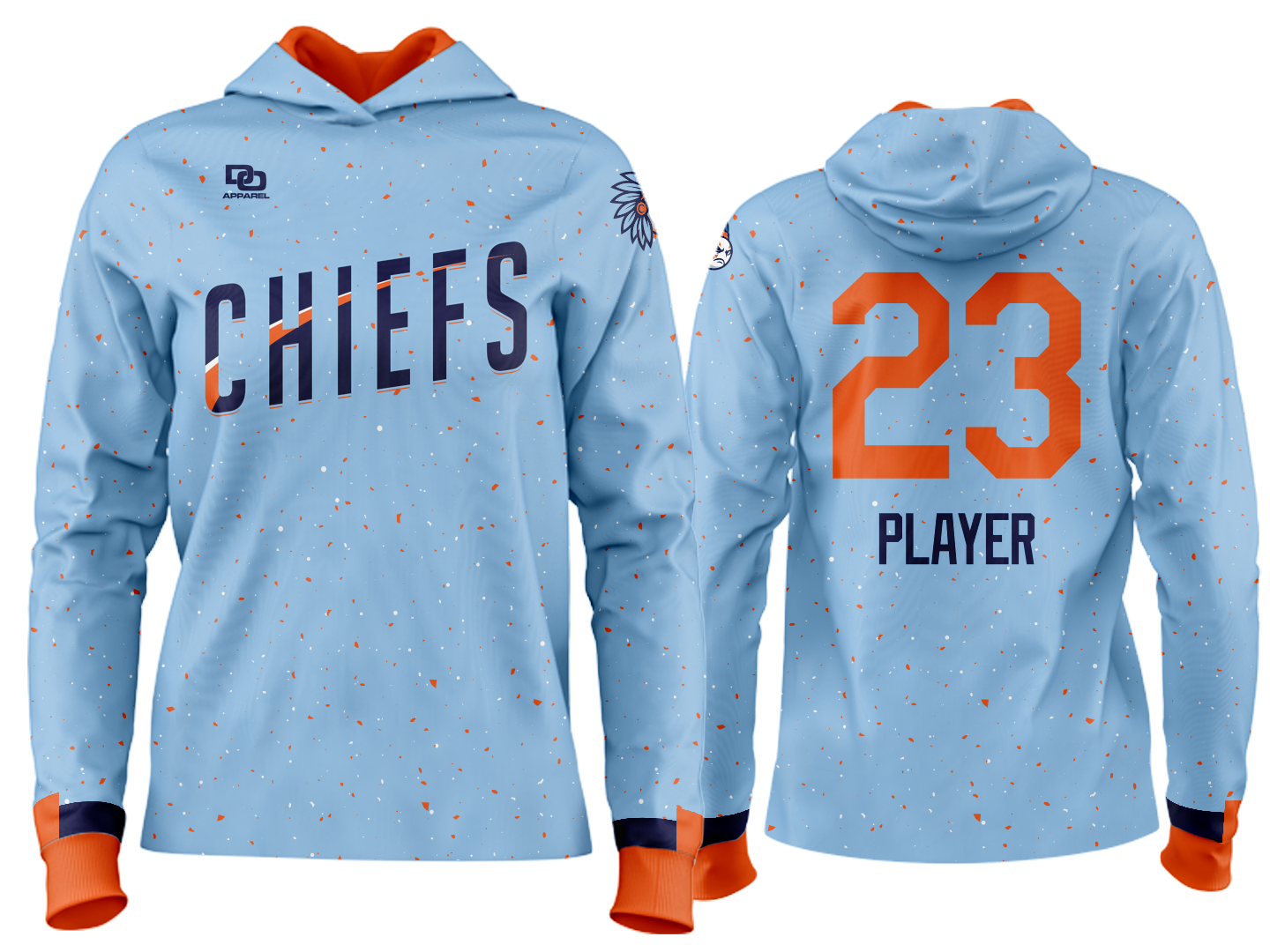 Custom Team Hoodie - Columbia Splatter
