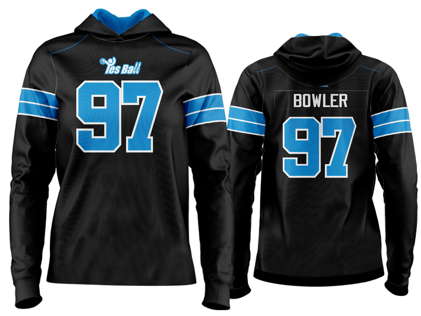 Custom Team Hoodie - Lions Black