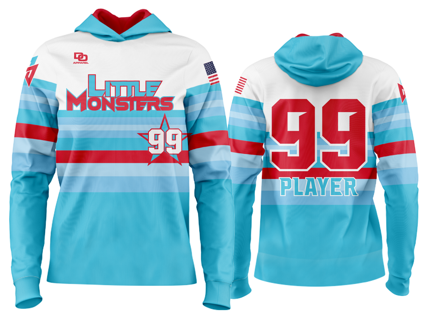 Custom Team Hoodie - Little Monsters