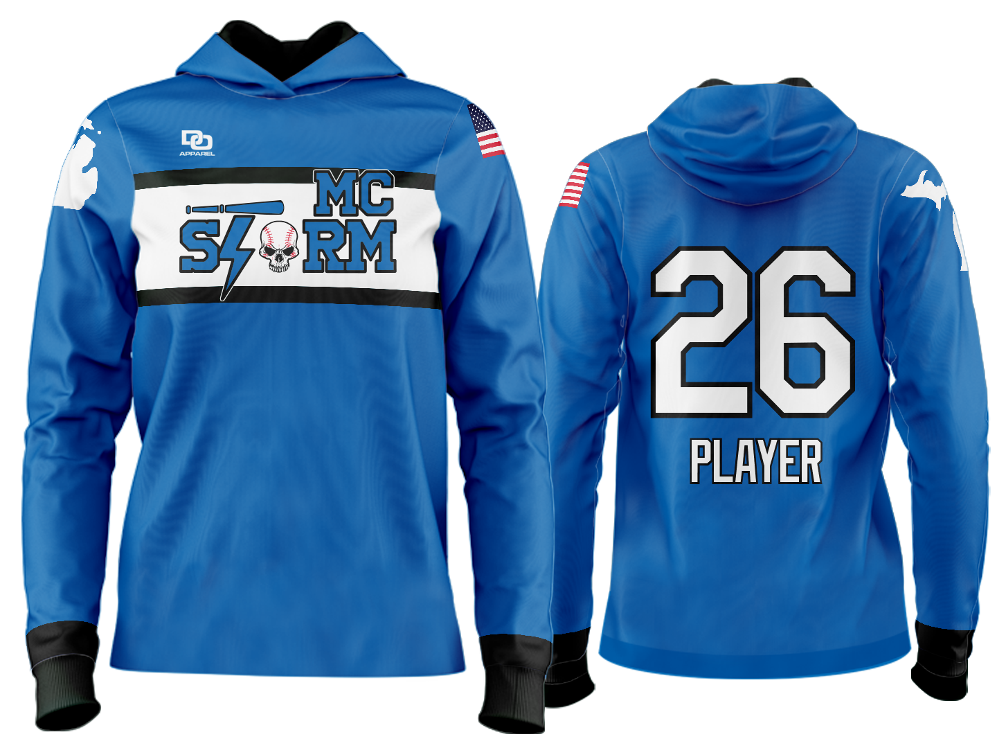 Custom Team Hoodie - Royal CHI