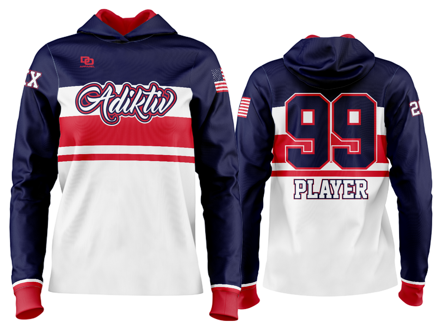 Custom Team Hoodie - USA 5