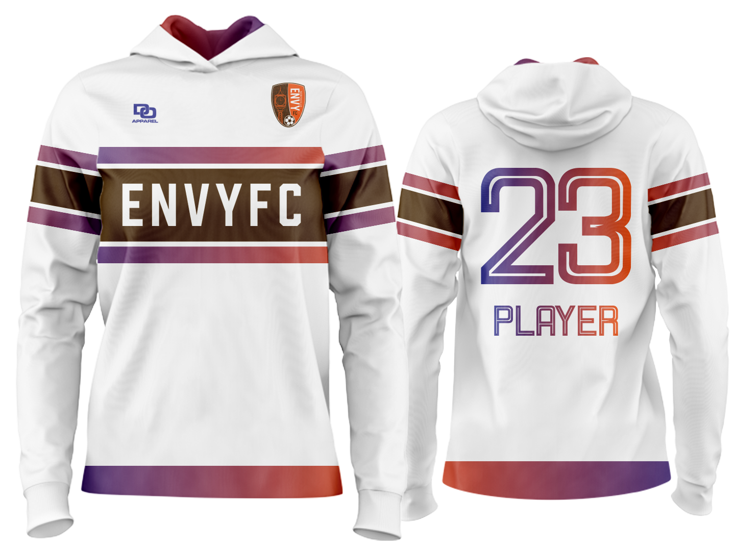 Custom Team Hoodie - White