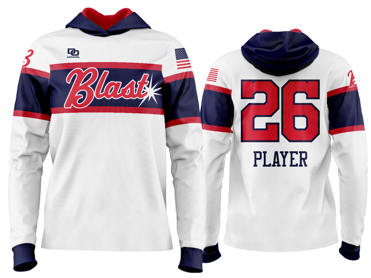 Custom Team Hoodie - White Chi