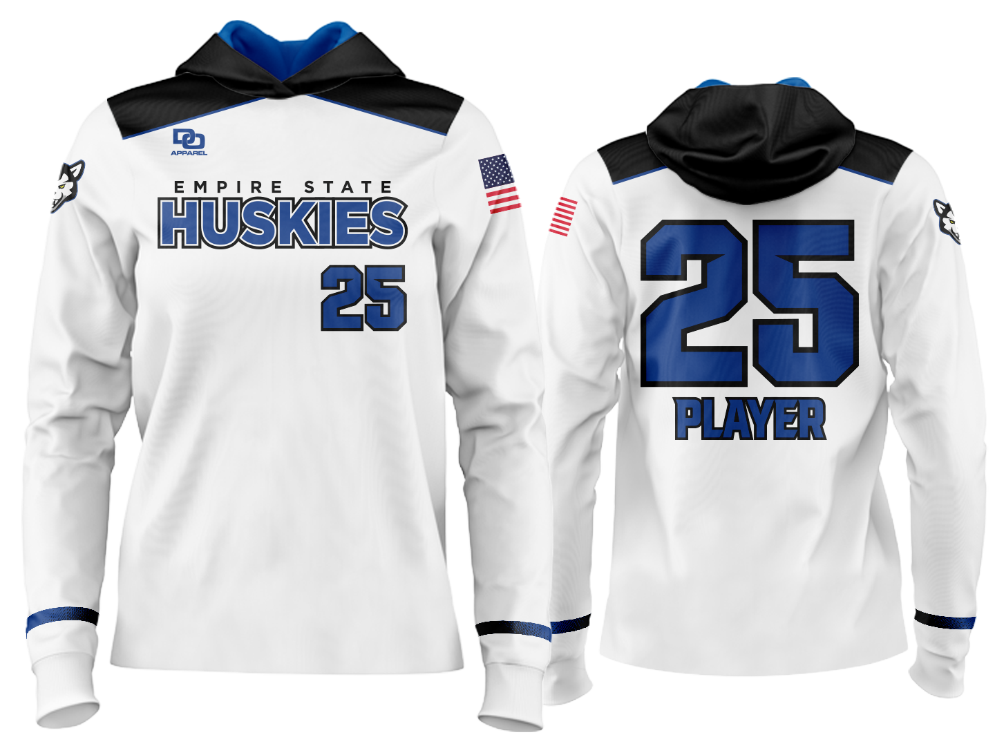 Custom Team Hoodie - White