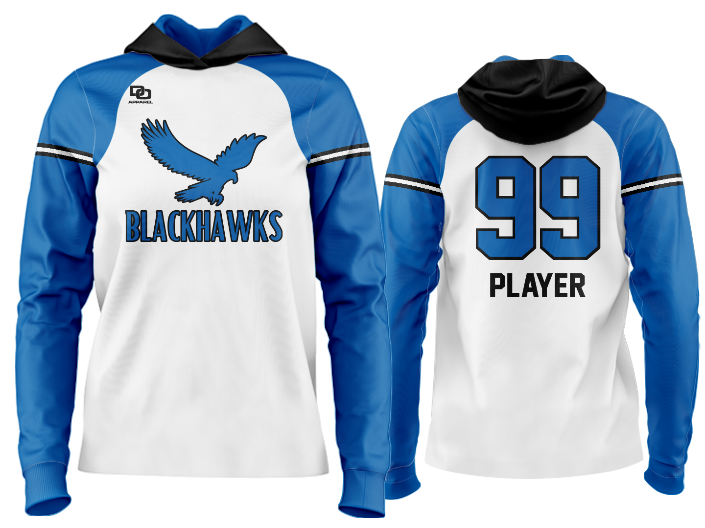 Custom Team Hoodie - White
