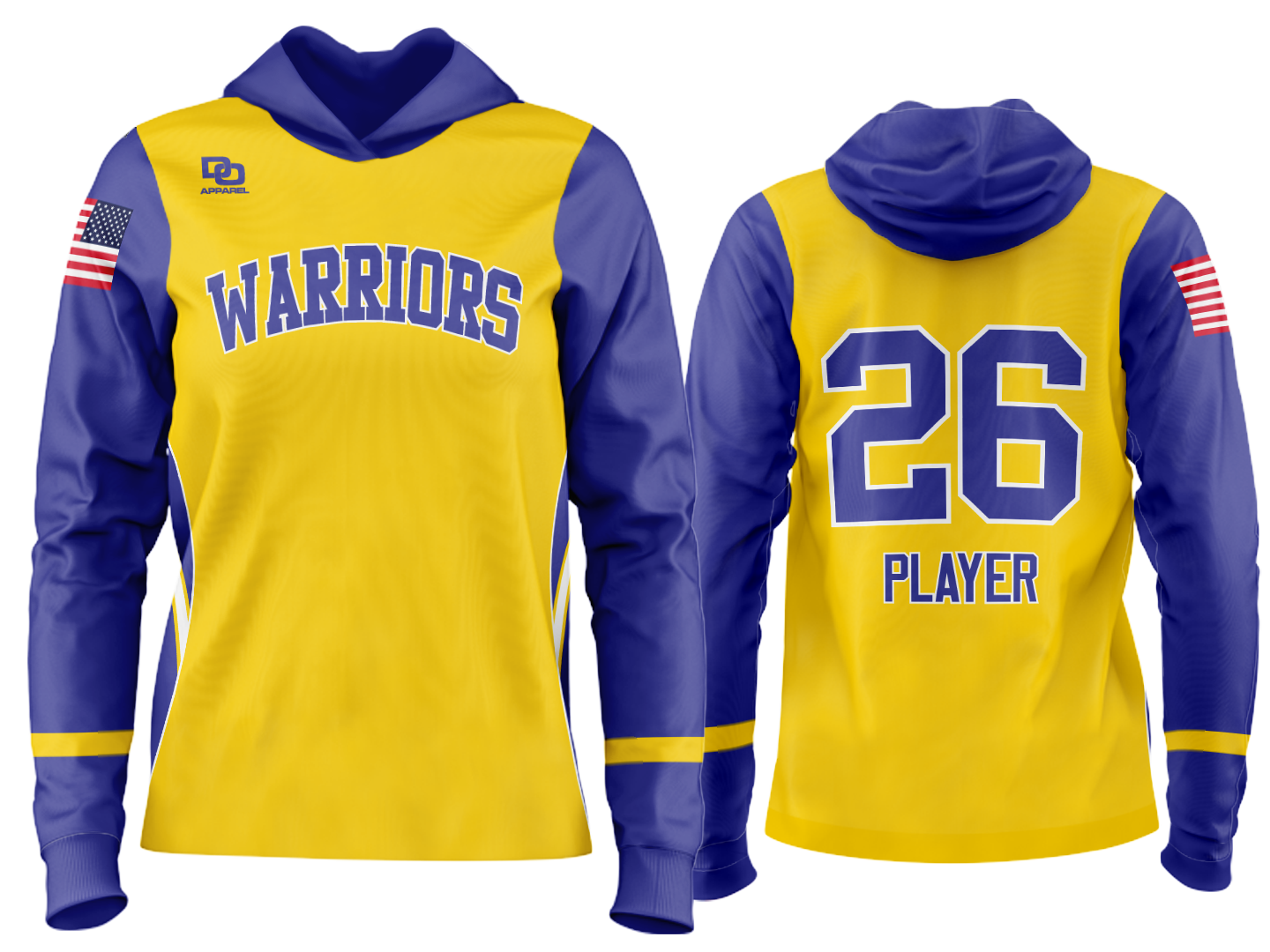 Custom Team Hoodie - Maize