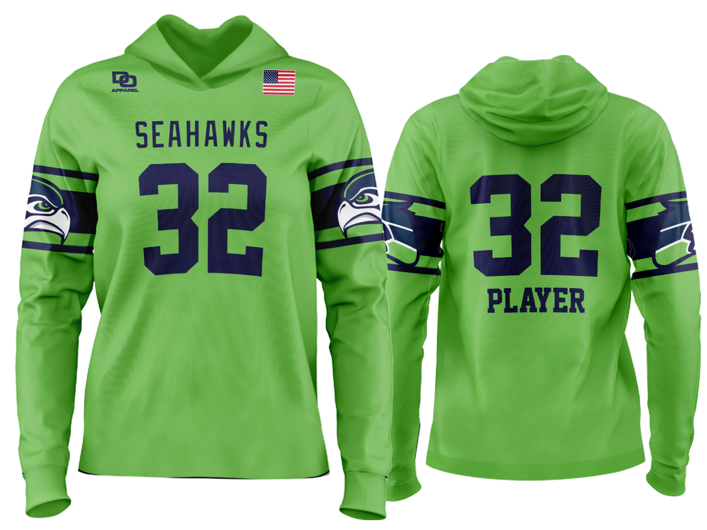 Custom Team Hoodie - Lime
