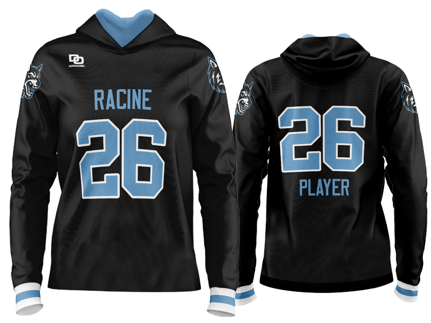 Custom Team Hoodie - Black