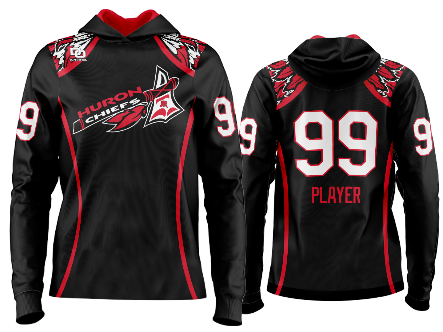 Custom Team Hoodie - Black