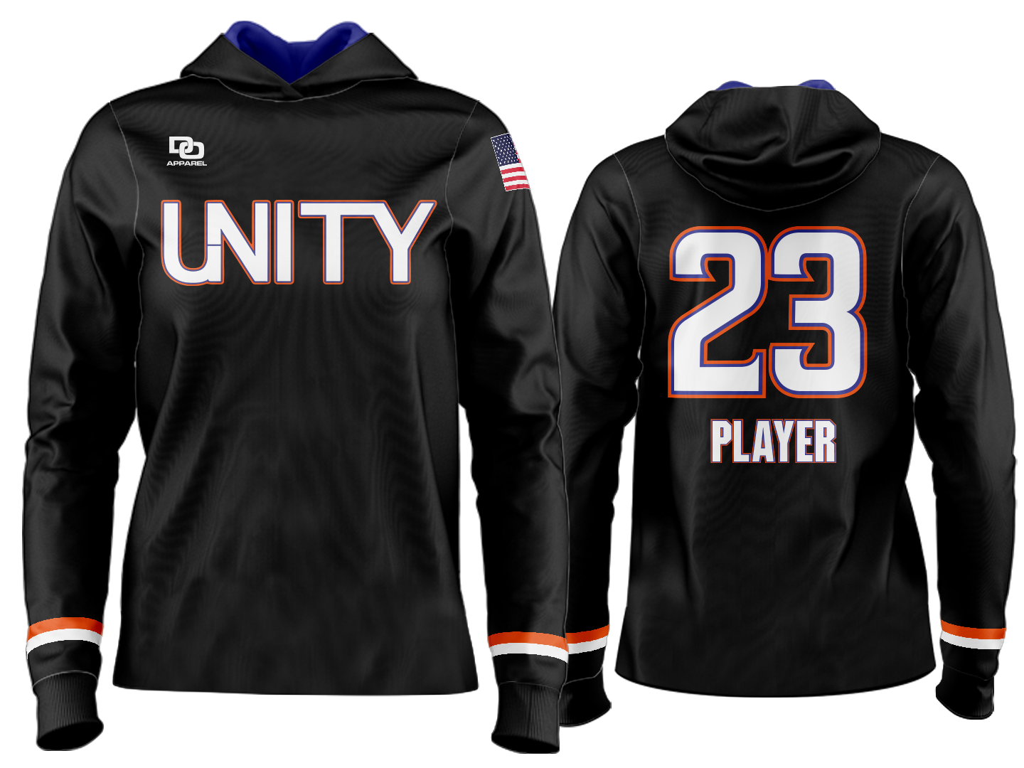 Custom Team Hoodie - Black