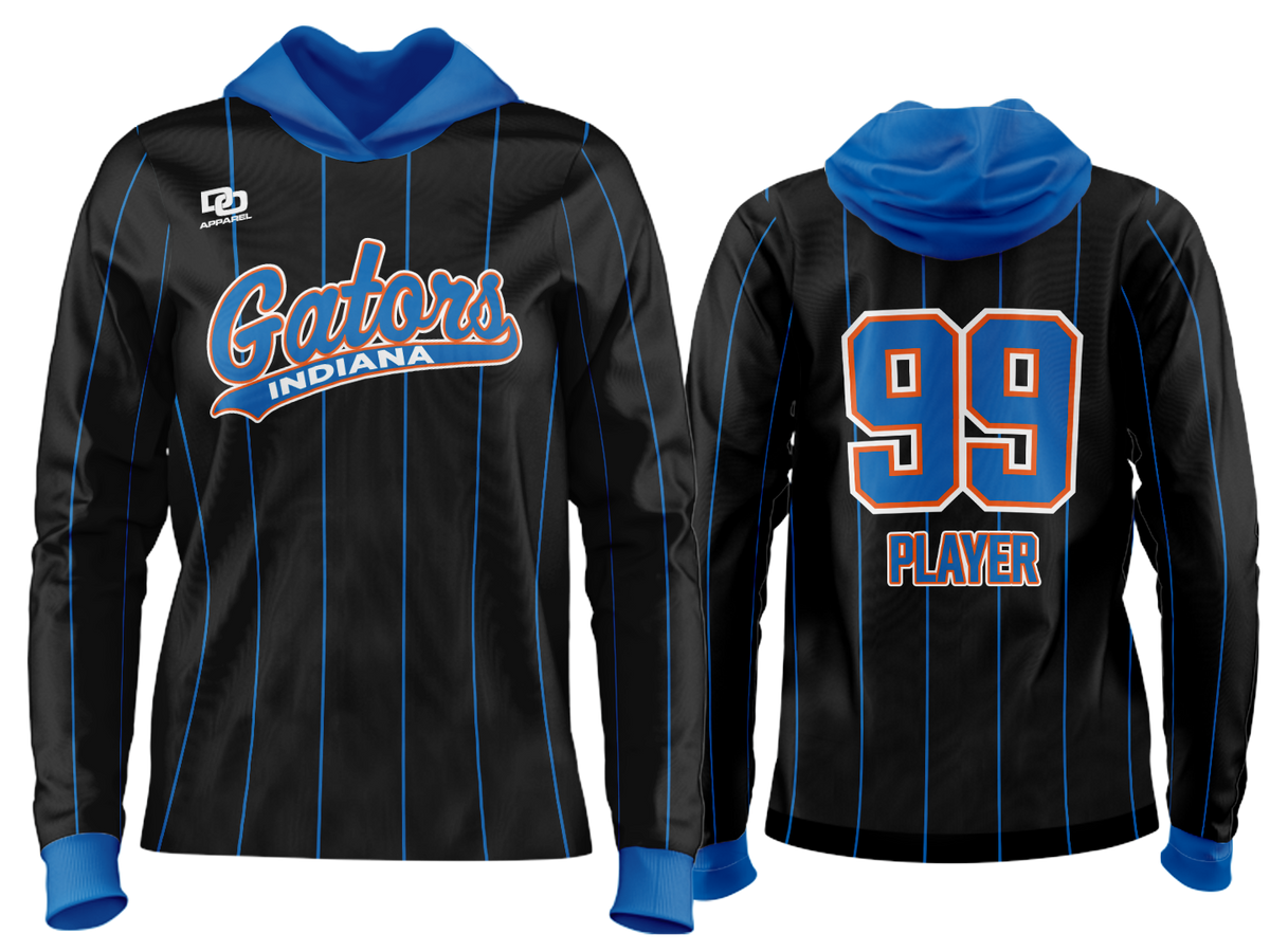 Custom Team Hoodie - Black Pinstripe