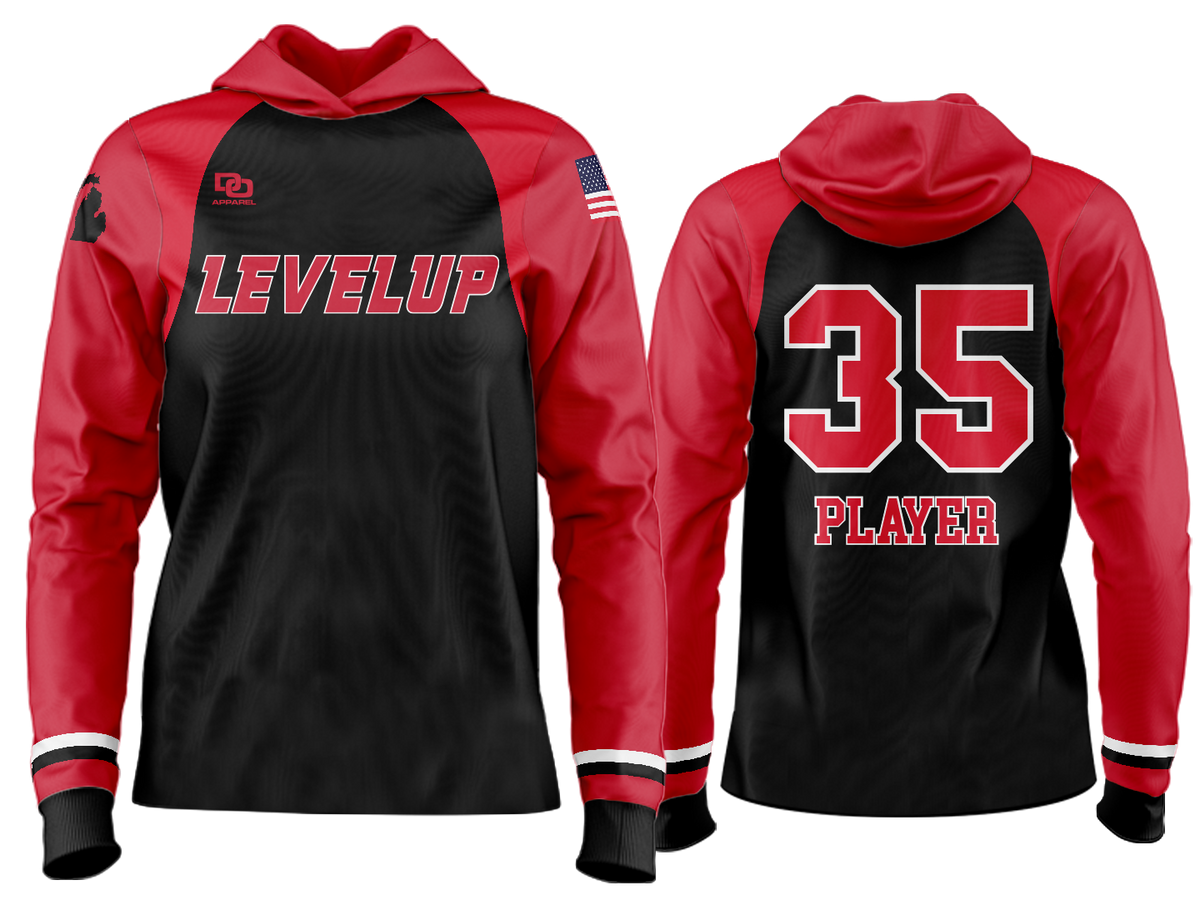 Custom Team Hoodie - Black/Red