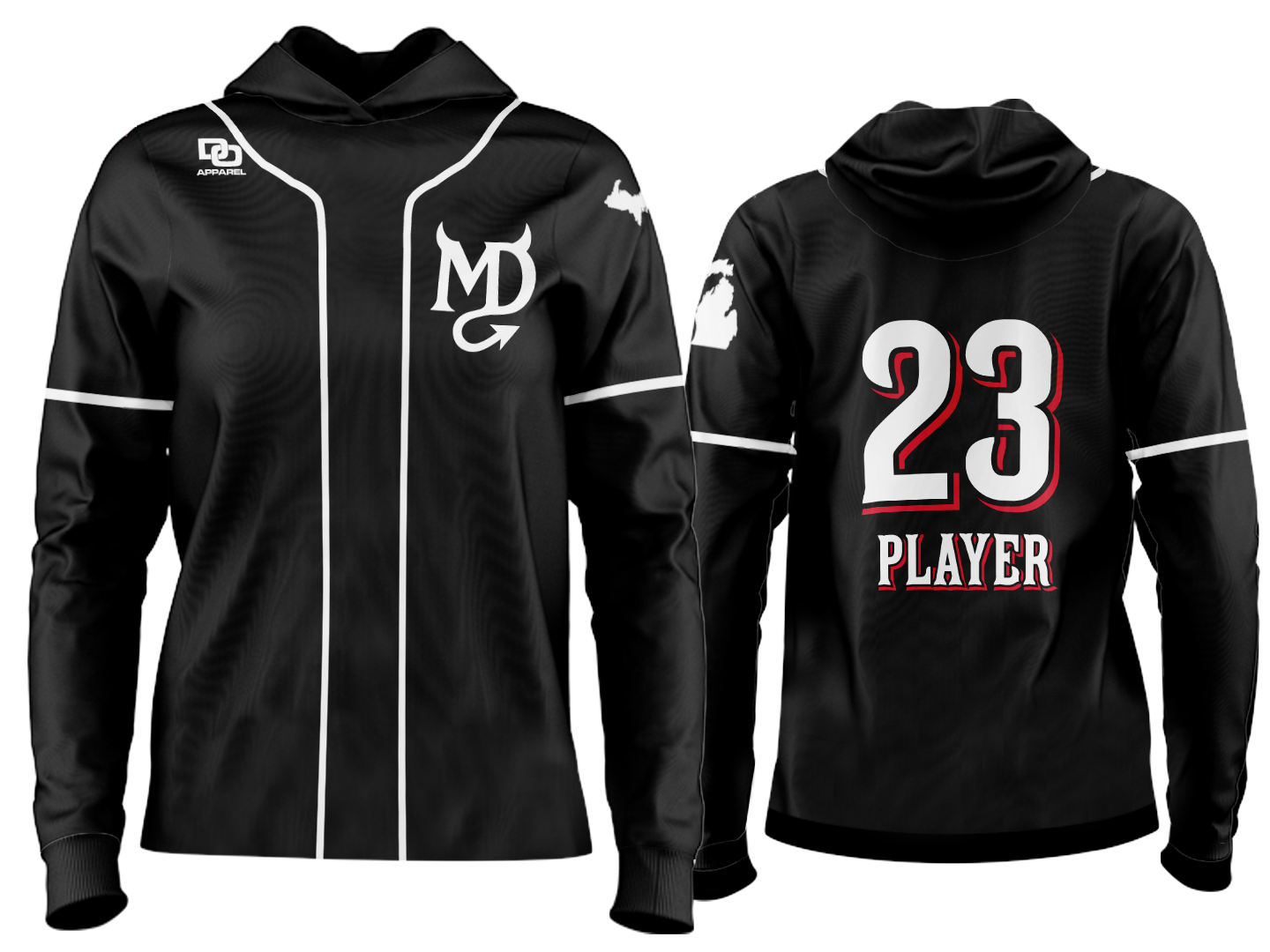 Custom Team Hoodie - Black