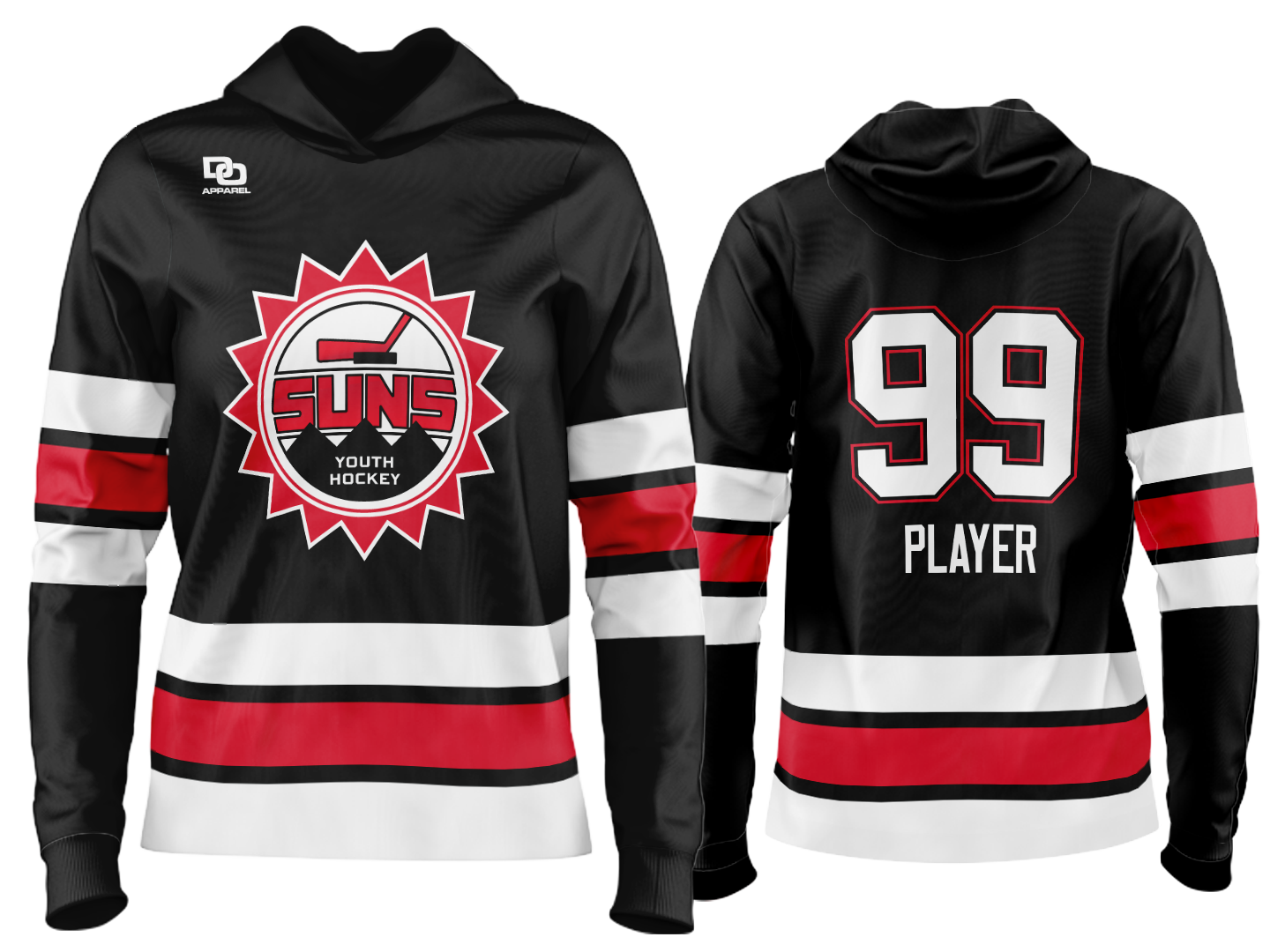 Custom Team Hoodie - Black