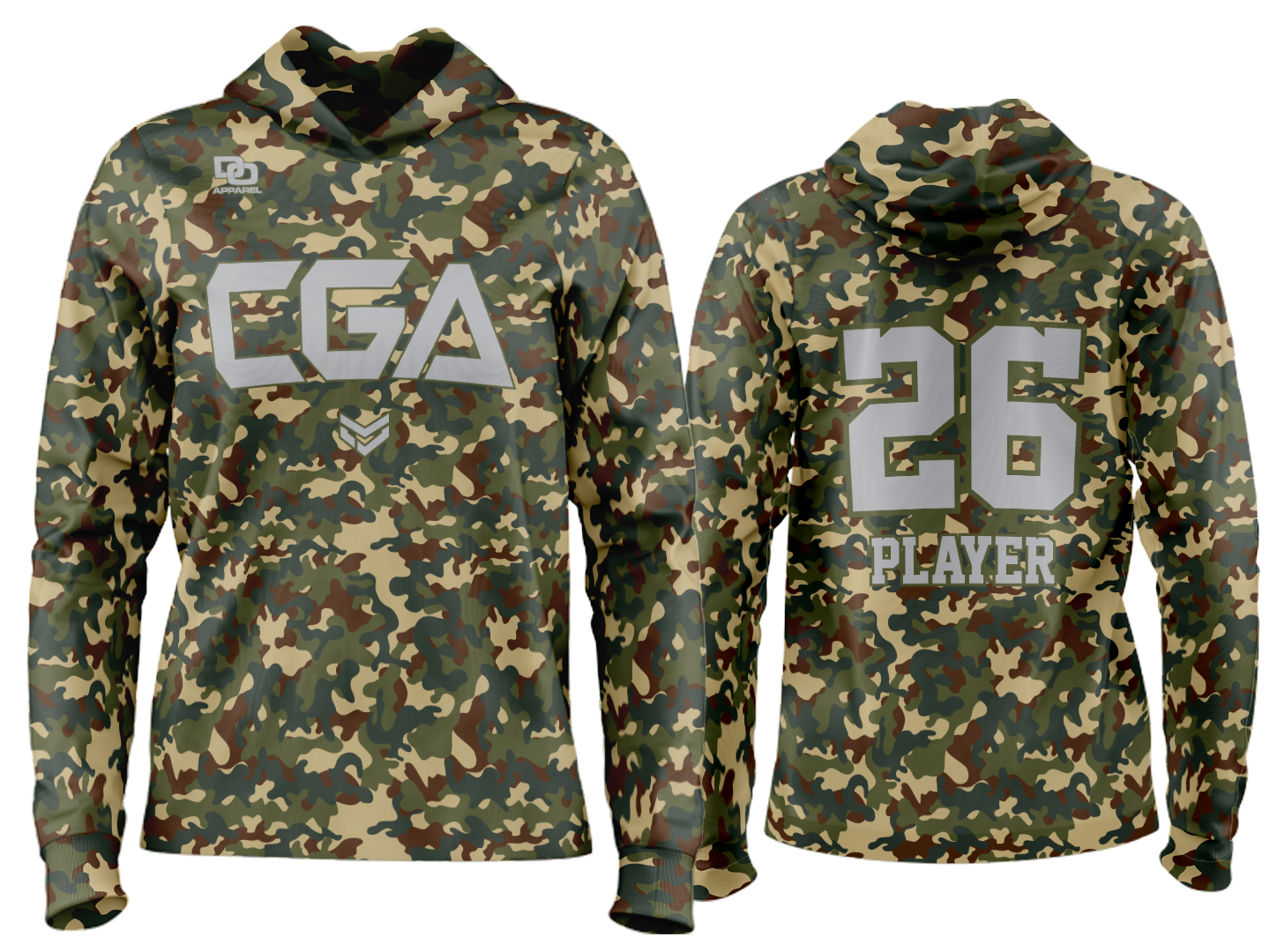 Custom Team Hoodie - Camo