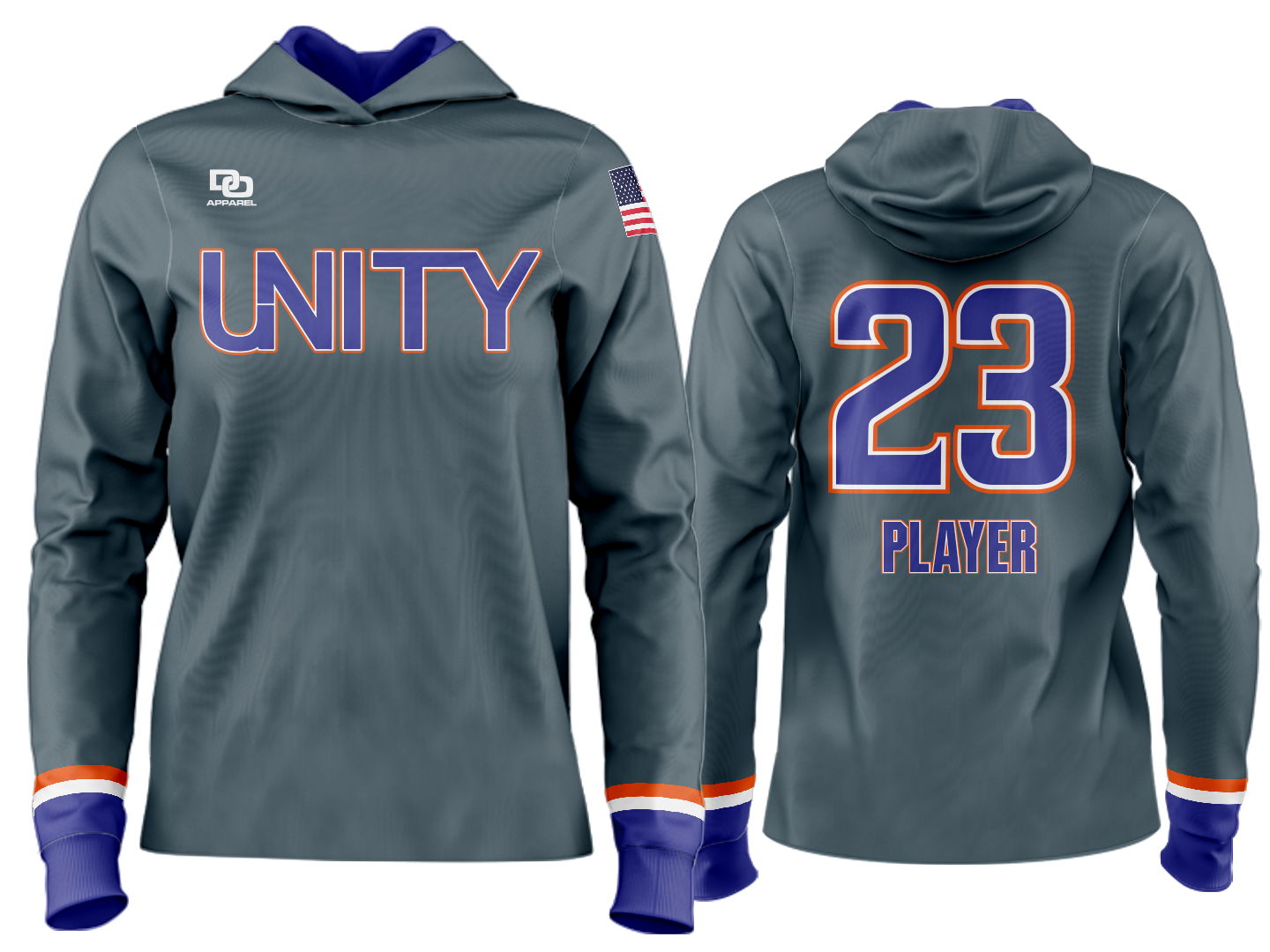 Custom Team Hoodie - Charcoal
