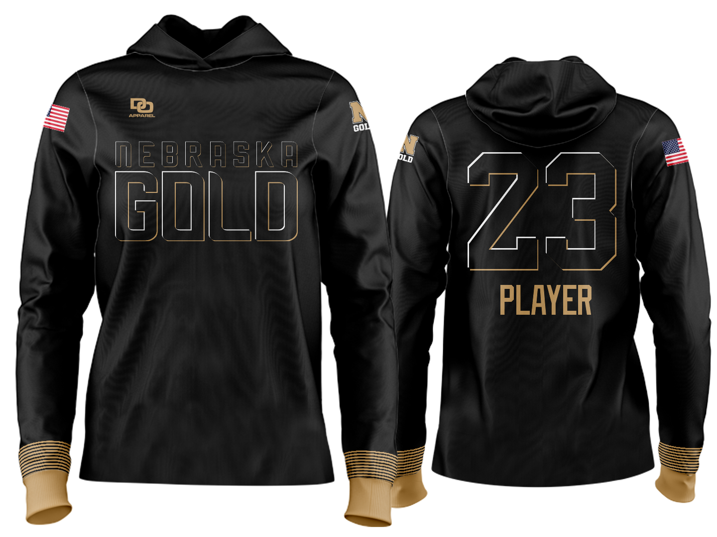 Custom Team Hoodie - Cin Black