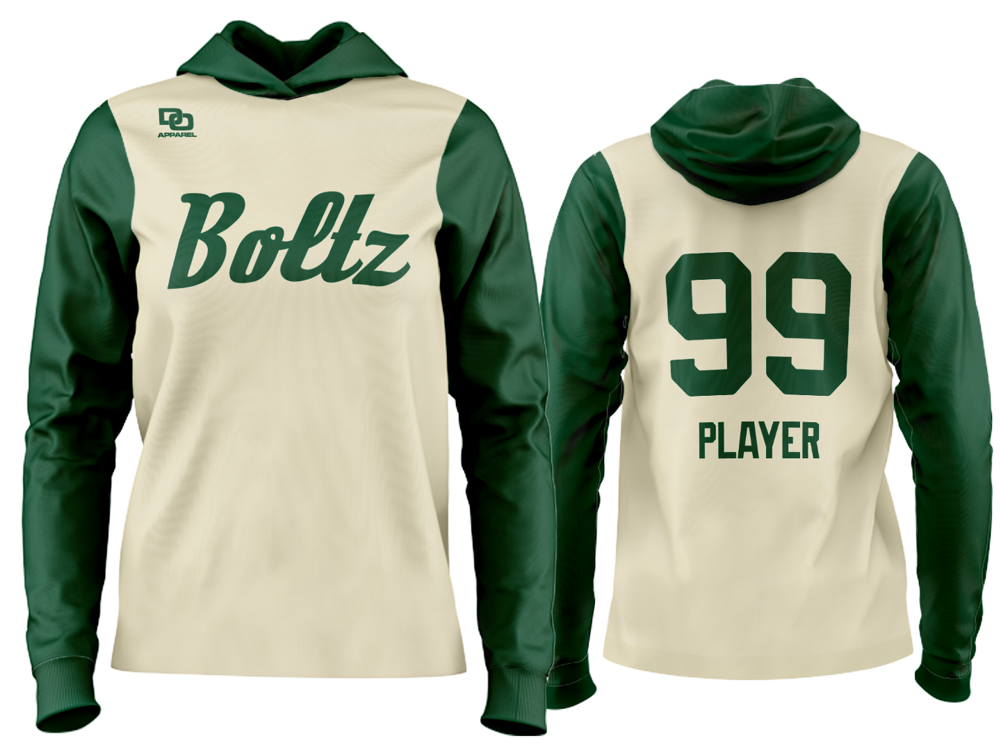 Custom Team Hoodie - Cream