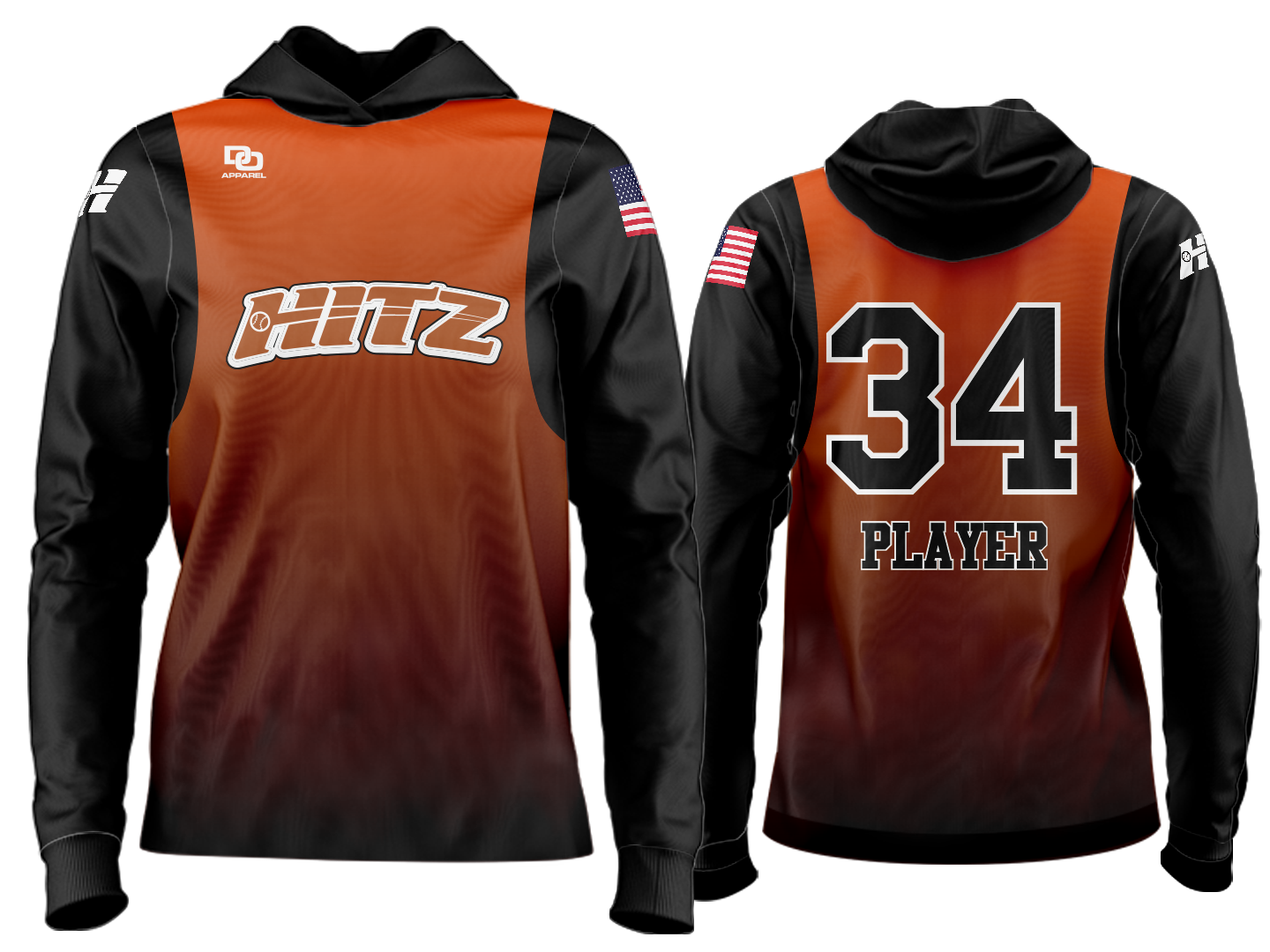 Custom Team Hoodie - Fade