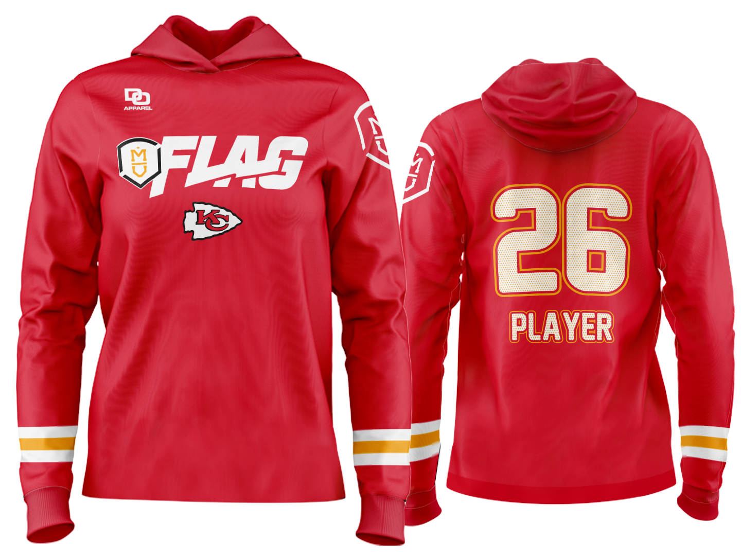 Millard Custom Team Hoodie - Chiefs